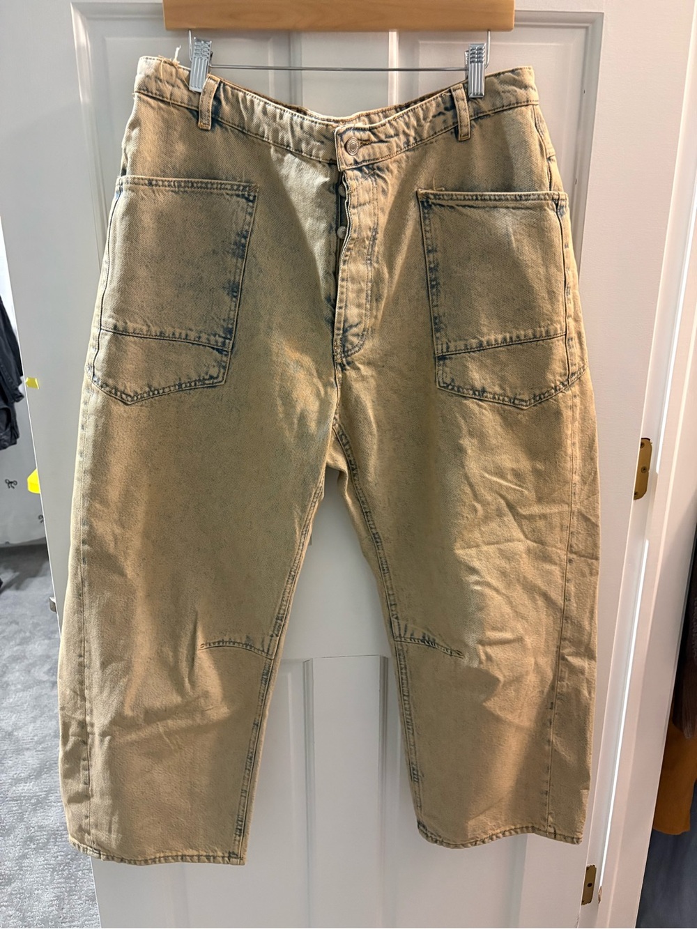 Free people minimalist moxie barrel jeans XL